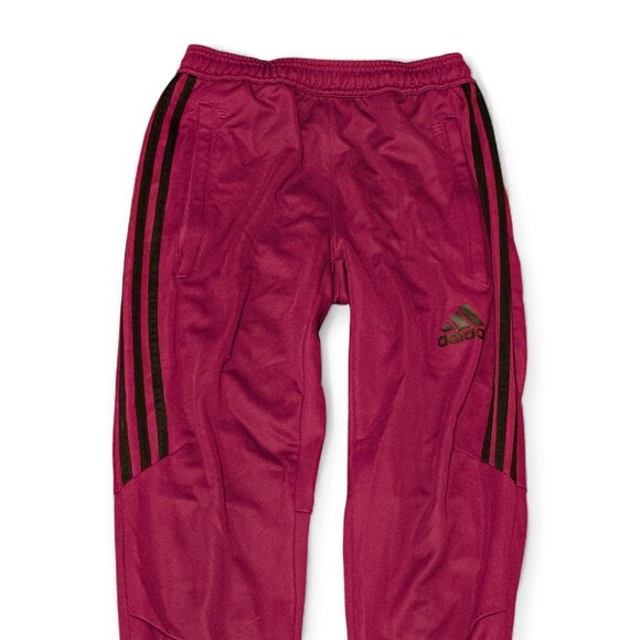 Adidas Climacool Women's XS Maroon Black Athletic Jogger 3-Stripe Zip Ankle - Picture 6 of 14